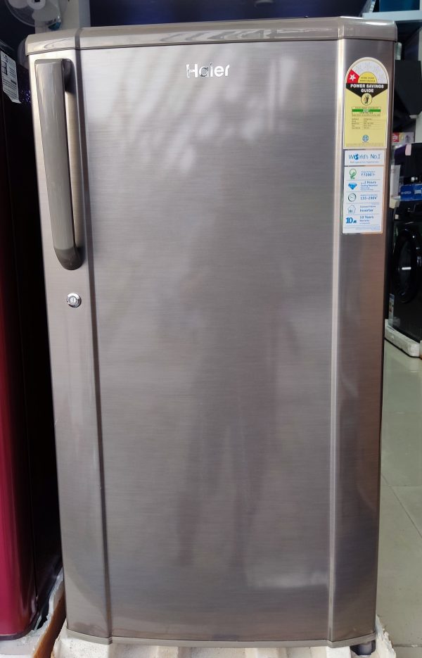 HAIER 165L SINGLE DOOR REFRIGERATOR SILVER HRD-1851BBS-P