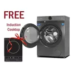 Midea 10 Kg Inverter Quattro Technology Front Load Washing Machine MF200W100WB/T-NP Titanium Black