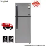 Whirlpool 245L Double Door Refrigerator-ATHENA STEEL