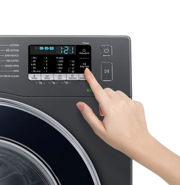 Samsung 8kg Ecobubble™ Digital Inverter Tech. Front Load Washing Machine (WW81J54E0BX)- Inox Gray