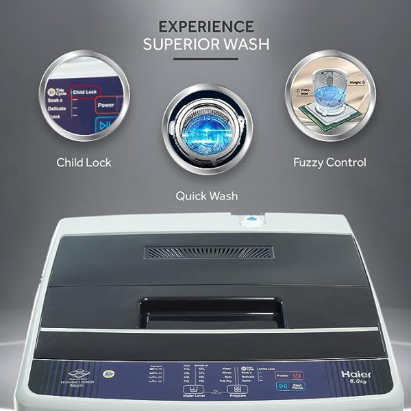 Haier 8KG Top Load Automatic Washing Machine | HWM80-1269DB