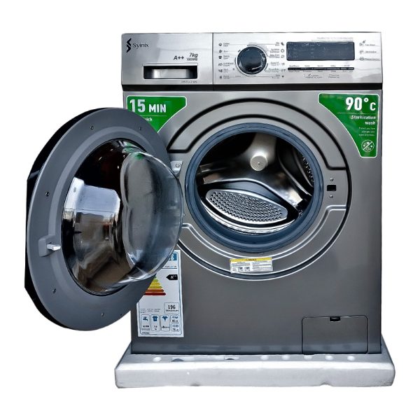 Syinix 8Kg Front Load Fully Automatic Washing Machine(Silver)