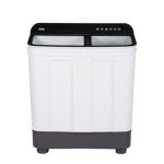 Haier 7 Kg Semi Automatic Top Loading Washing Machine HTW70-178BK (Toughened Glass, Black)