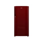 Haier 185L 2 Star Direct Cool Single Door Refrigerator(HRD-2052BRB, Red Steel)